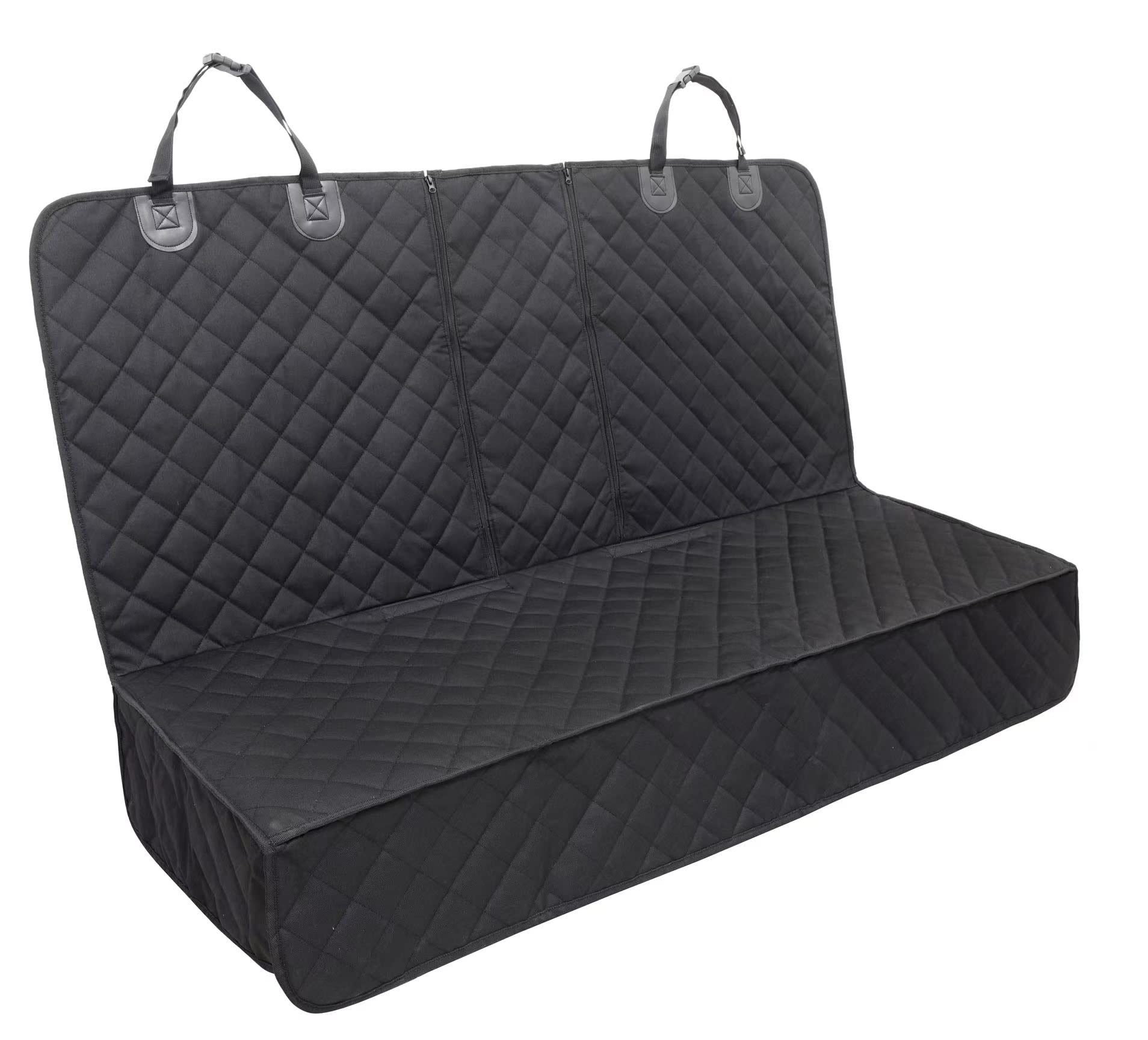 JSTHT dog seat cover waterproof back seat protects upholstery during trips.