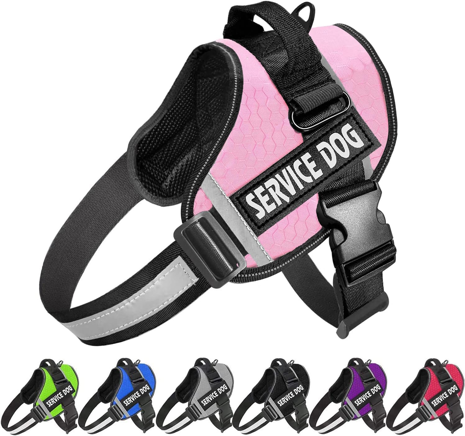 JSXD dog harness with breathable nylon material for all-day comfort