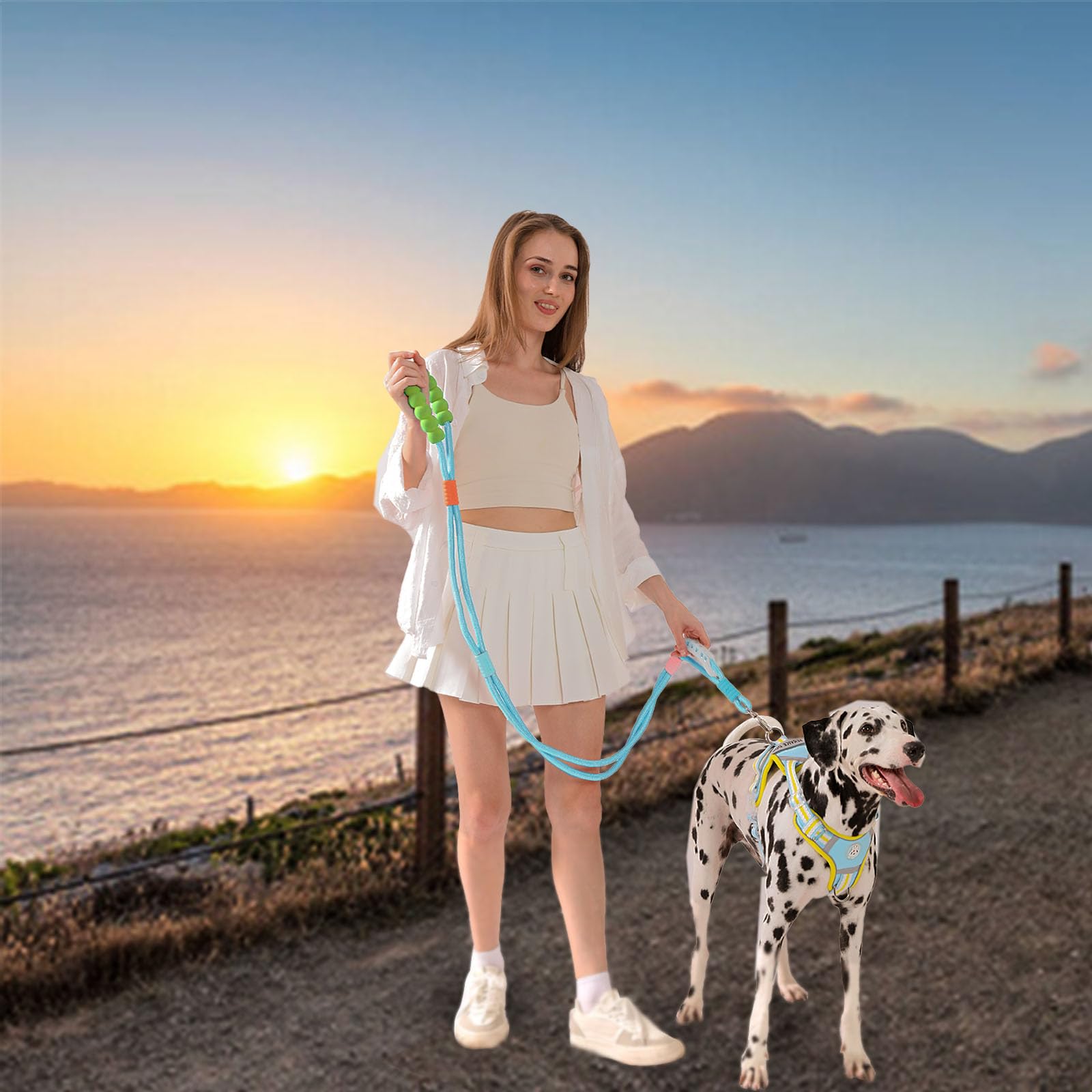 JSXD leash supports hand-held, waist, or over-shoulder styles for versatile training.