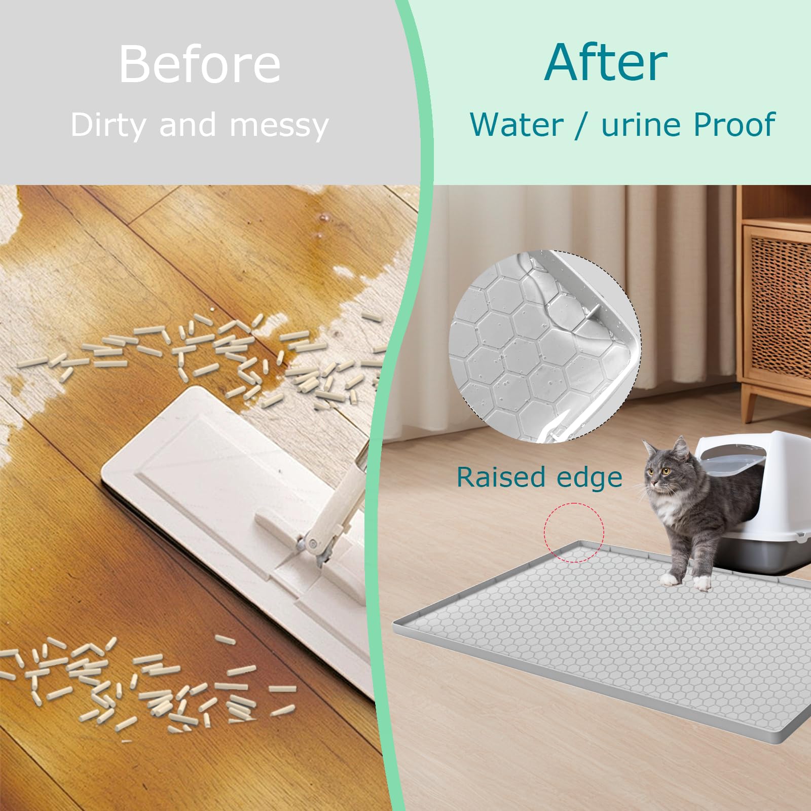 JSXZWOO easy-clean surface—rinse or wipe for quick tidy-up