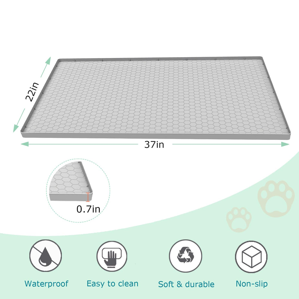 JSXZWOO non-slip bottom keeps mat in place during busy cats