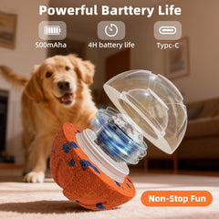 JUBBPDX Interactive Dog Ball demonstrates regular mode for steady play.