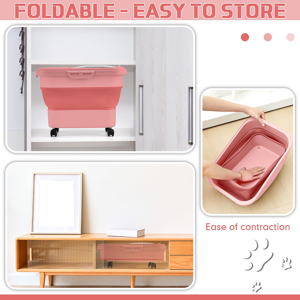 Juexica cat litter bin is waterproof and moisture resistant, protecting contents during travel.