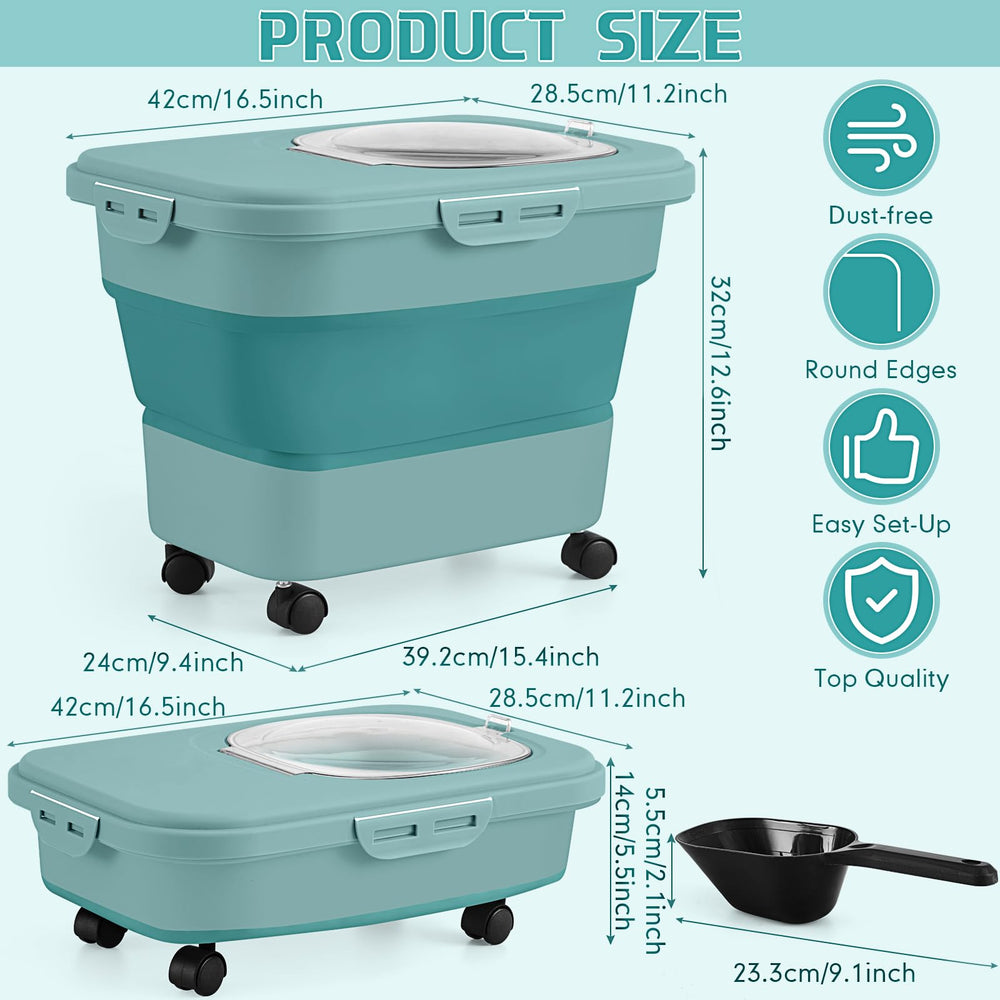 Juexica cat litter bin wheels enable effortless transport around the home.