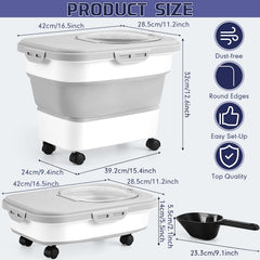 Juexica litter bin with airtight magnetic-seal lid for moisture control.