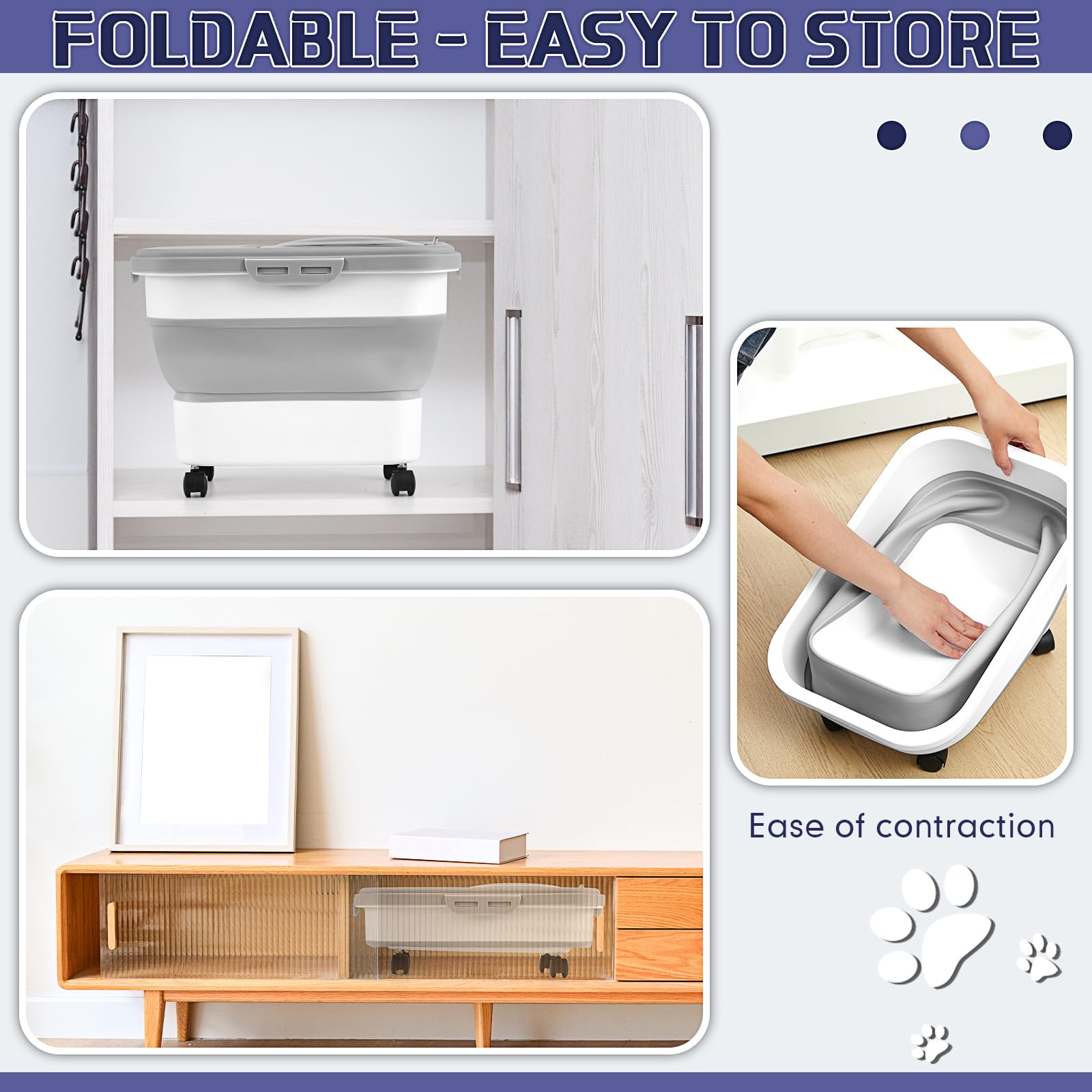 Juexica storage bin is waterproof and moisture-resistant for inner protection.