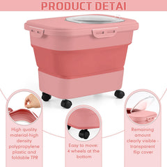 Juexica collapsible litter bin shown folded to compact size for space-saving storage.