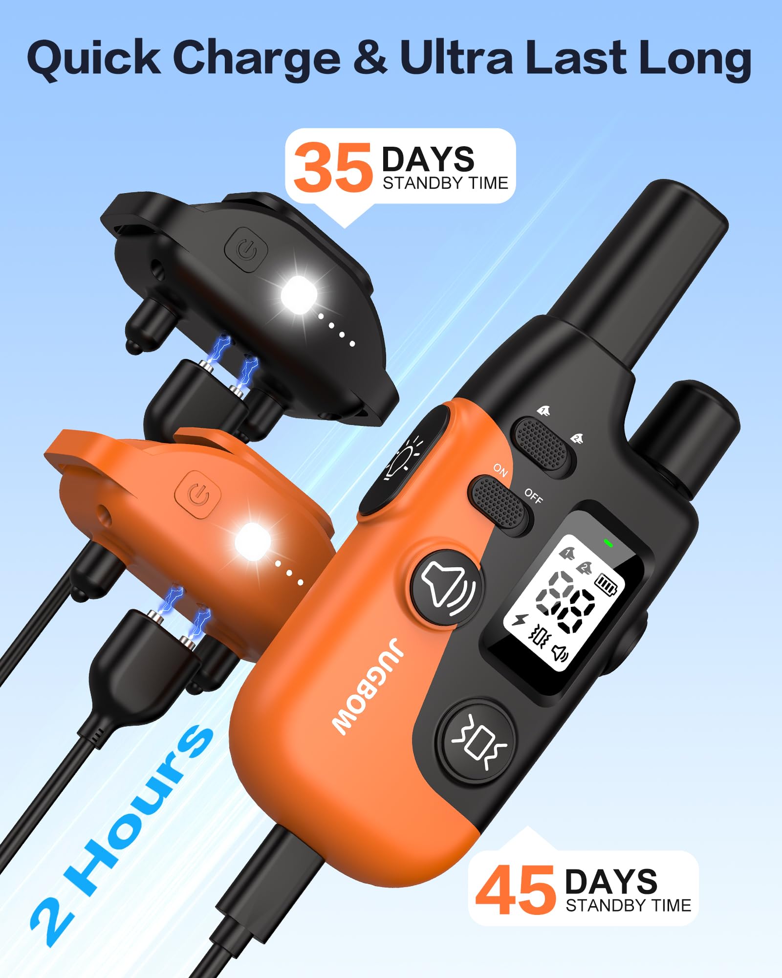 Jugbow 4200ft range supports extended outdoor training in parks or beaches.