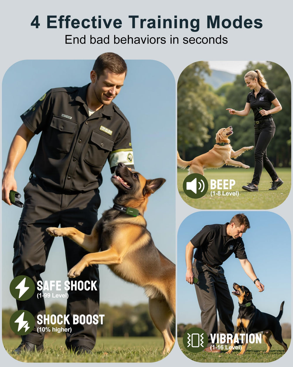 Jugbow dog collar adjustable fit ensures comfort across small to large breeds.