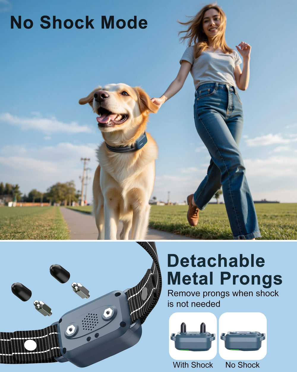 Jugbow e-collar and remote charging setup with quick two-hour recharge.