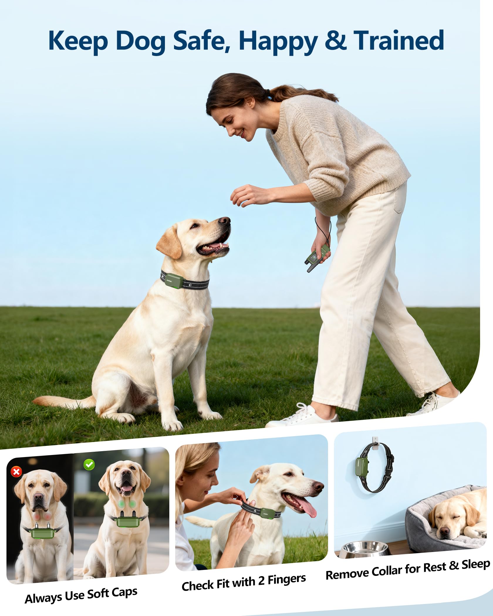 Jugbow dog collar soft nylon band keeps dogs comfortable