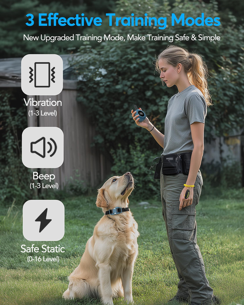 Jugbow dog shock collar LED light helps locate your dog at night