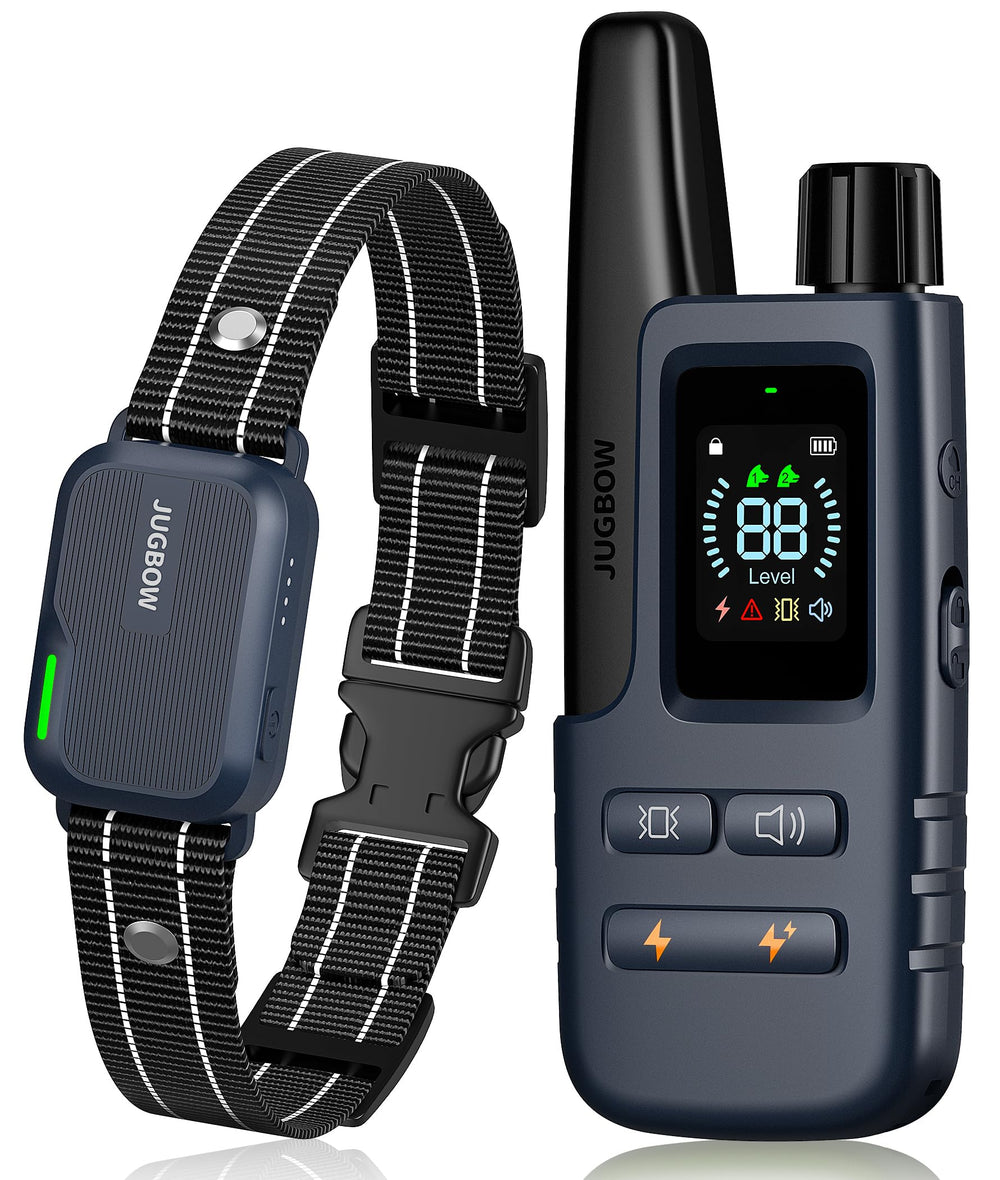 Jugbow Dog Shock Collar remote enables long-range outdoor training control