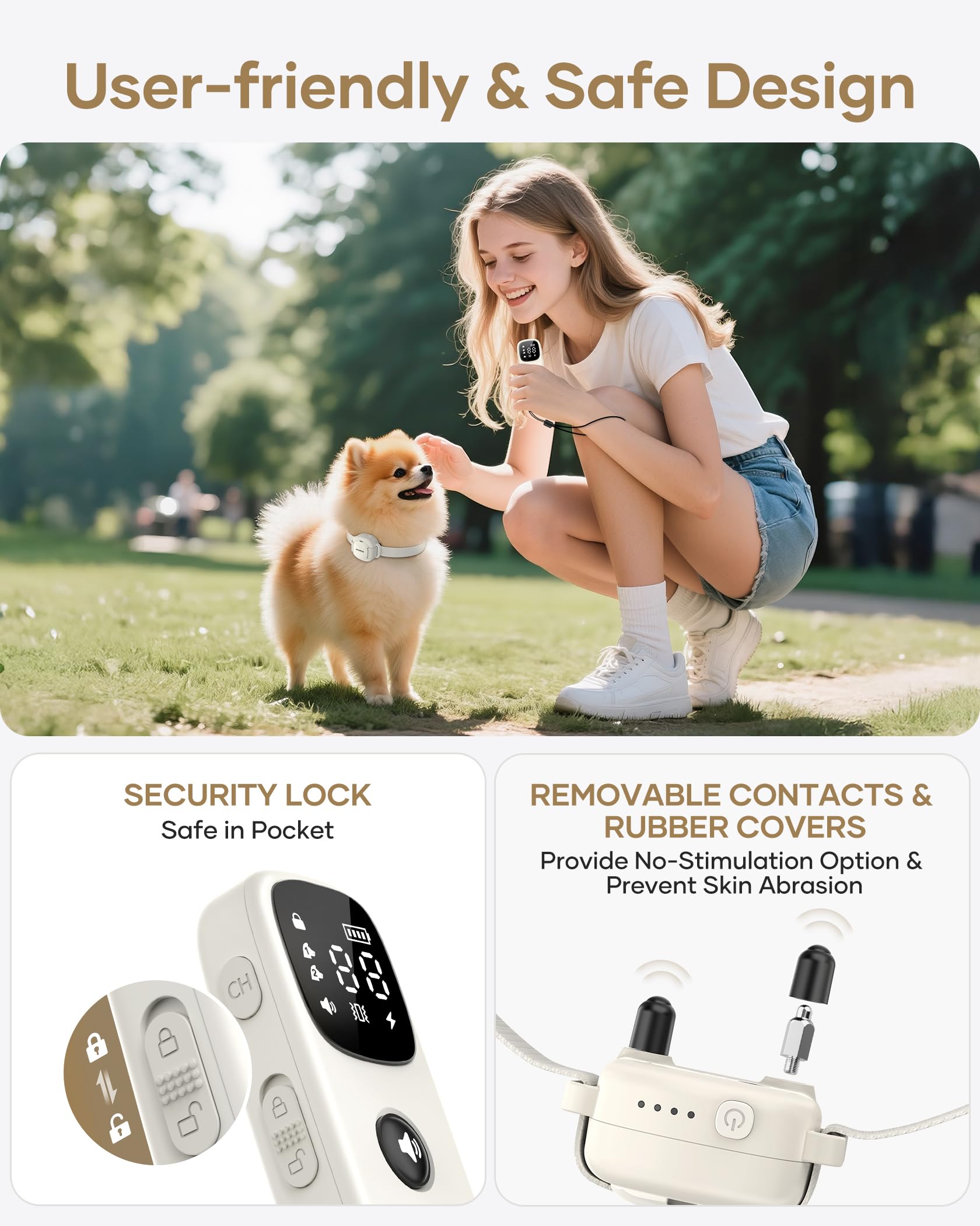 Jugbow dog training in backyard using remote collar.