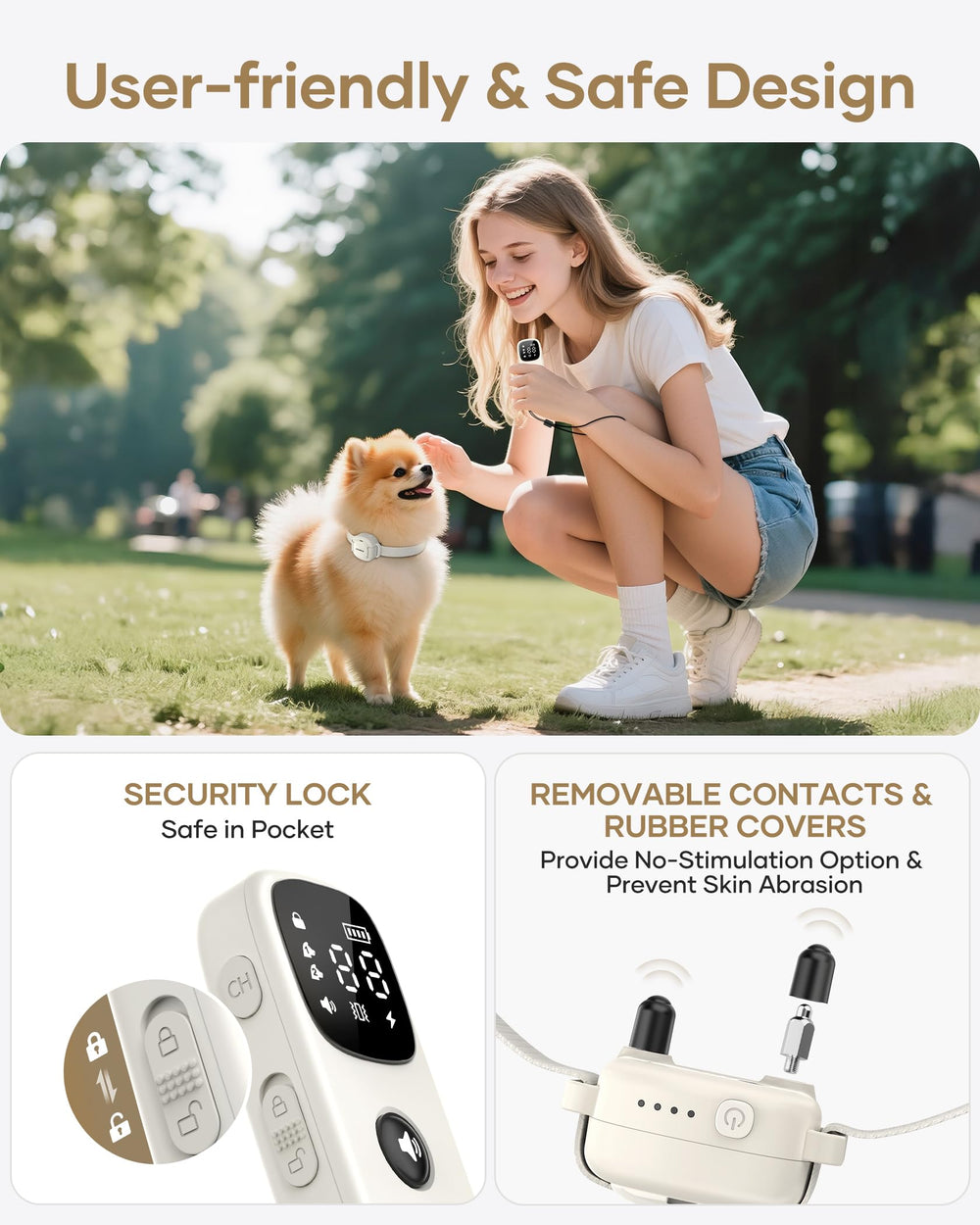 Jugbow dog training in backyard using remote collar.