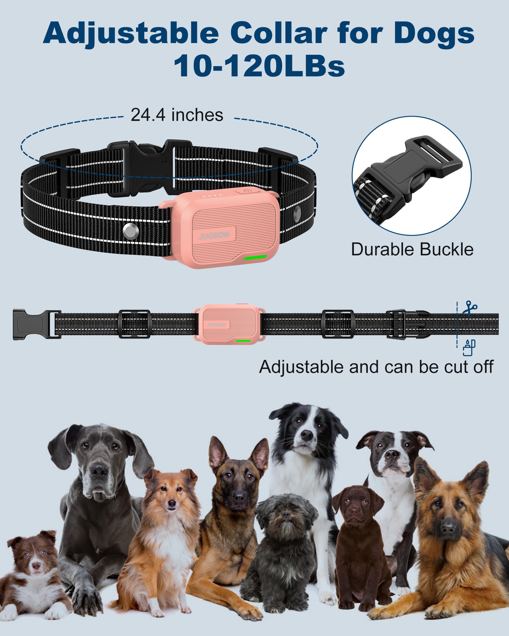 Jugbow dual-channel remote training two dogs simultaneously