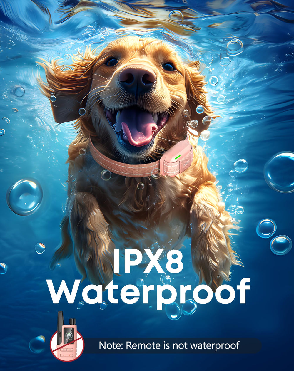 Jugbow IPX8 waterproof receiver for rain and water-ready training