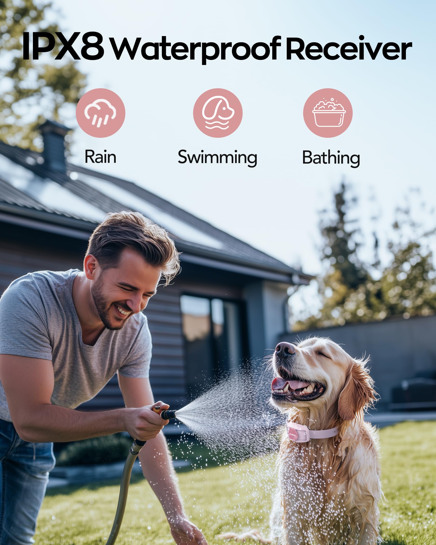 Jugbow LED light helps visibility during evening or dawn walks.