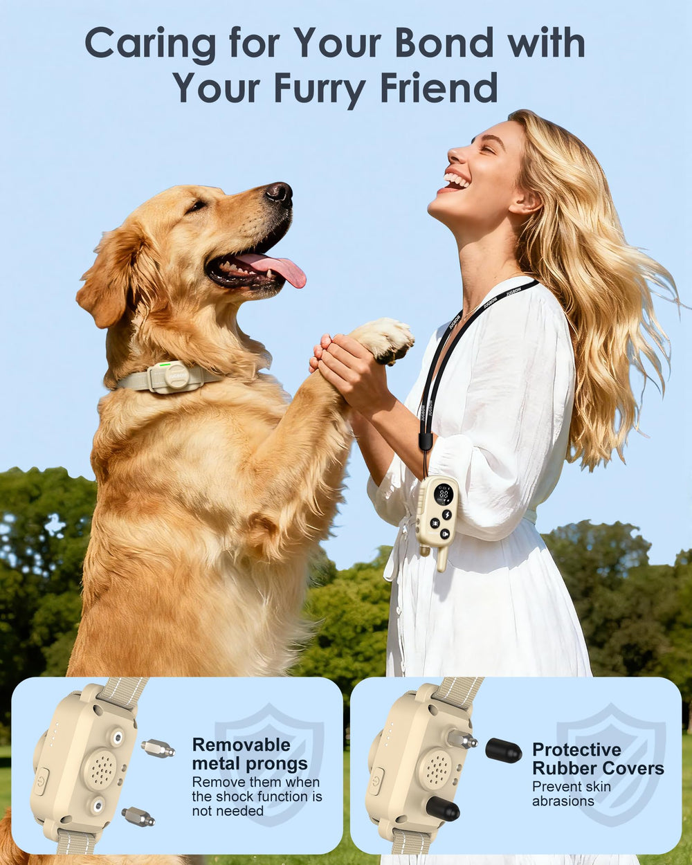 Jugbow remote with memory function for quick two-dog channel switching.