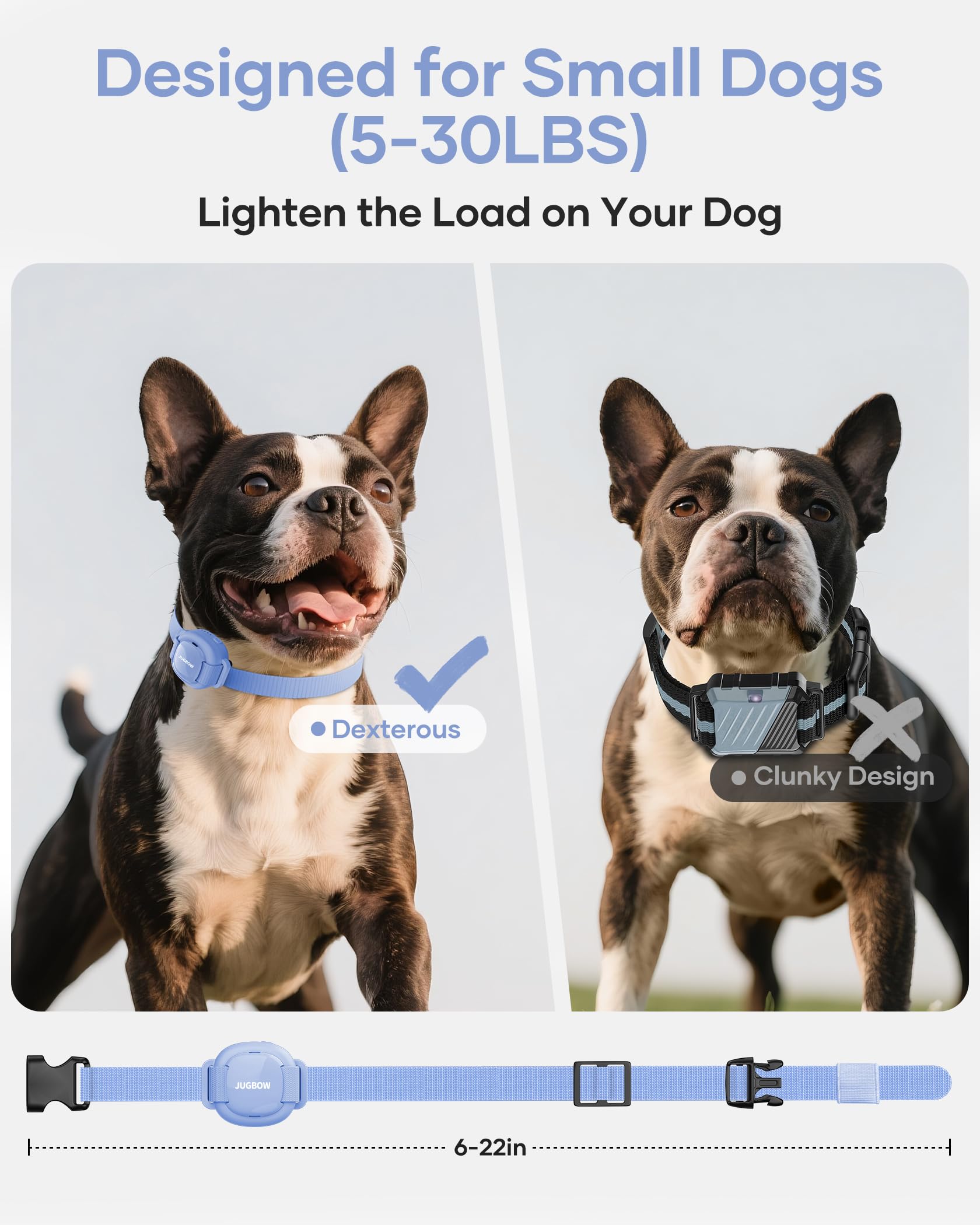 Jugbow Shock Collar remote enables multi-dog training with easy channel switching.