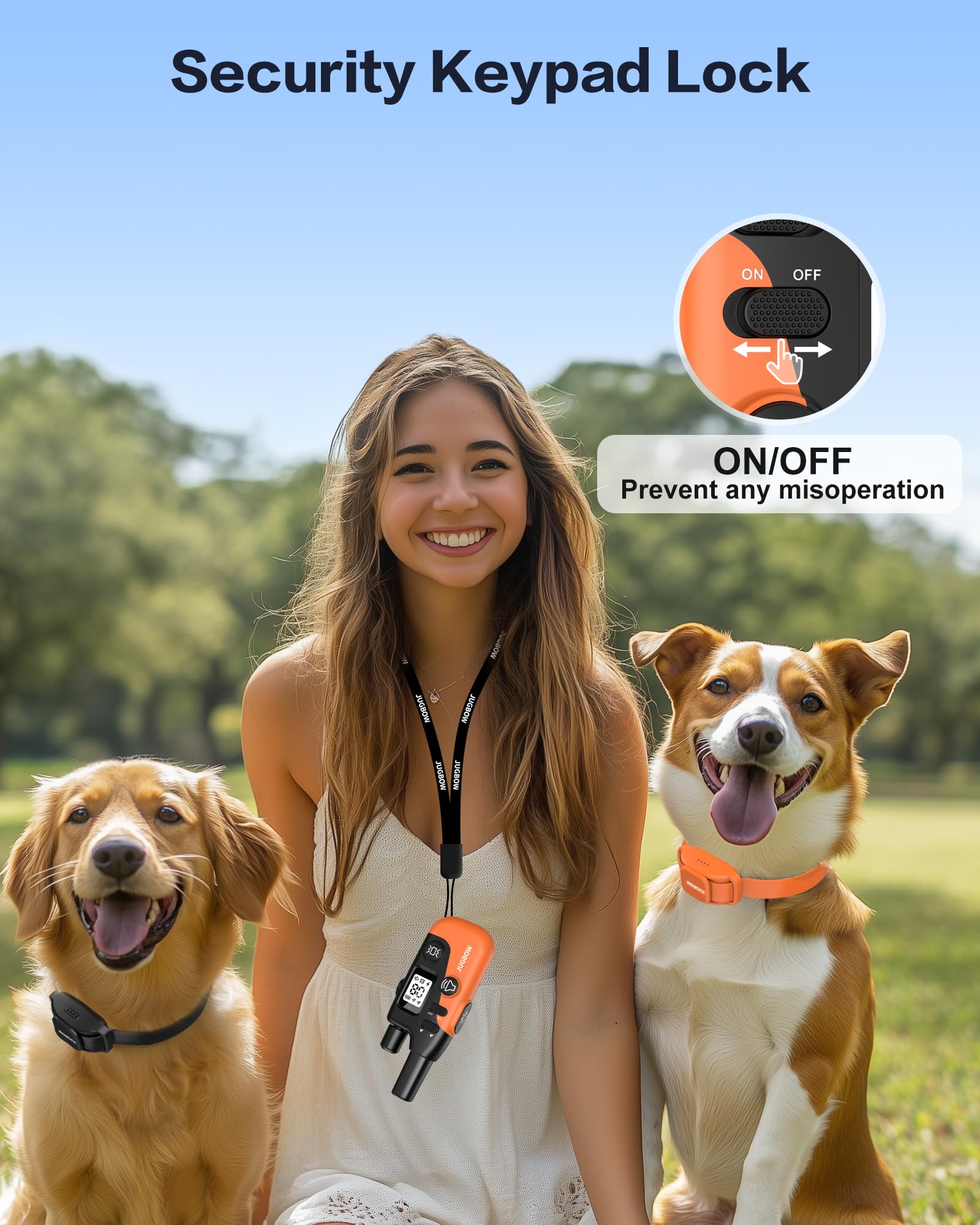 Jugbow three training modes with beep, vibration, and static aids effective behavior shaping.