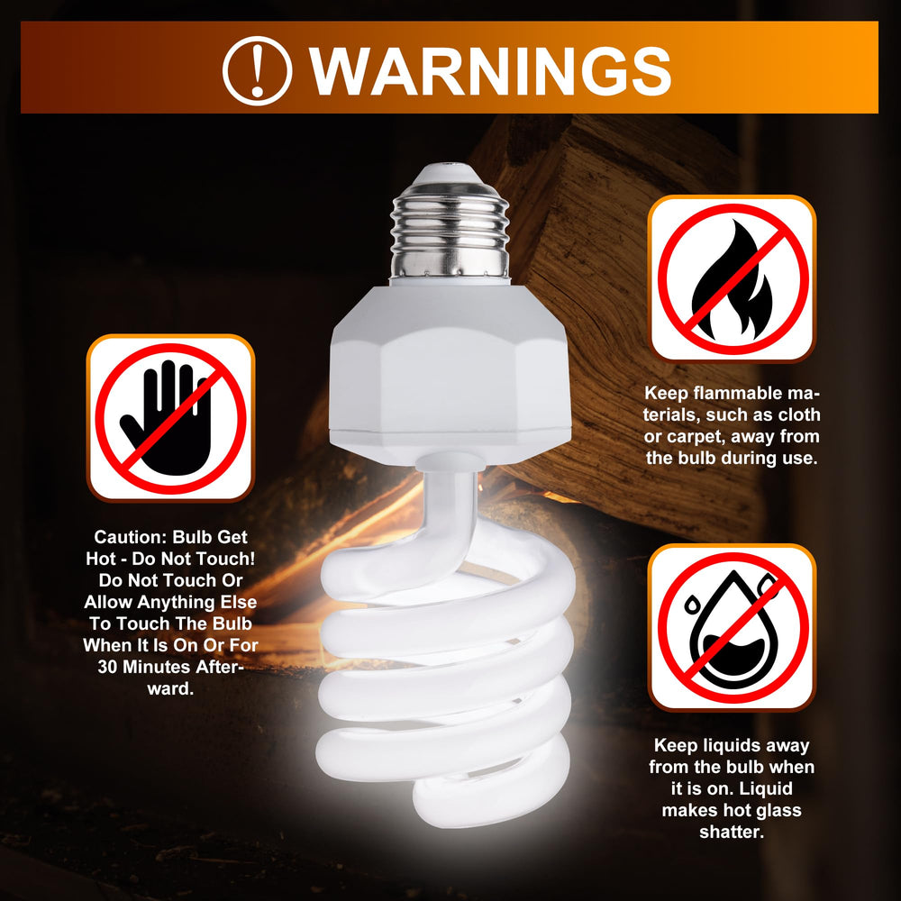 Jugbuy UVB Reptile Light Bulb 10.0 for bearded dragons supports activity and basking rituals