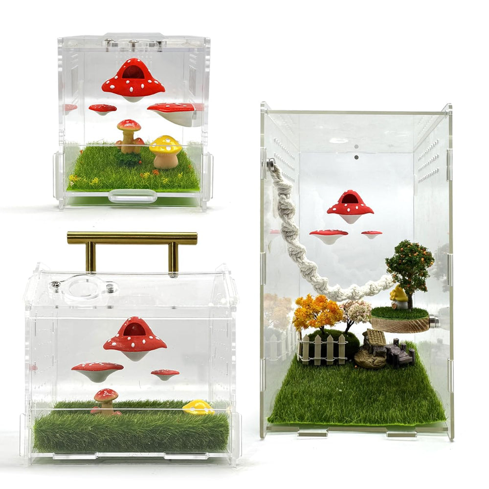 Julang mushroom platform creates varied climbing routes and hiding spots.