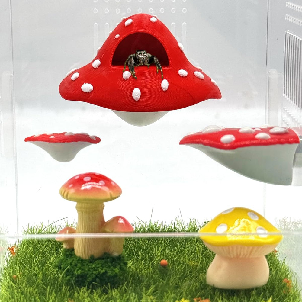 Julang mushroom platform enclosure decoration with fairy tale charm for habitats.