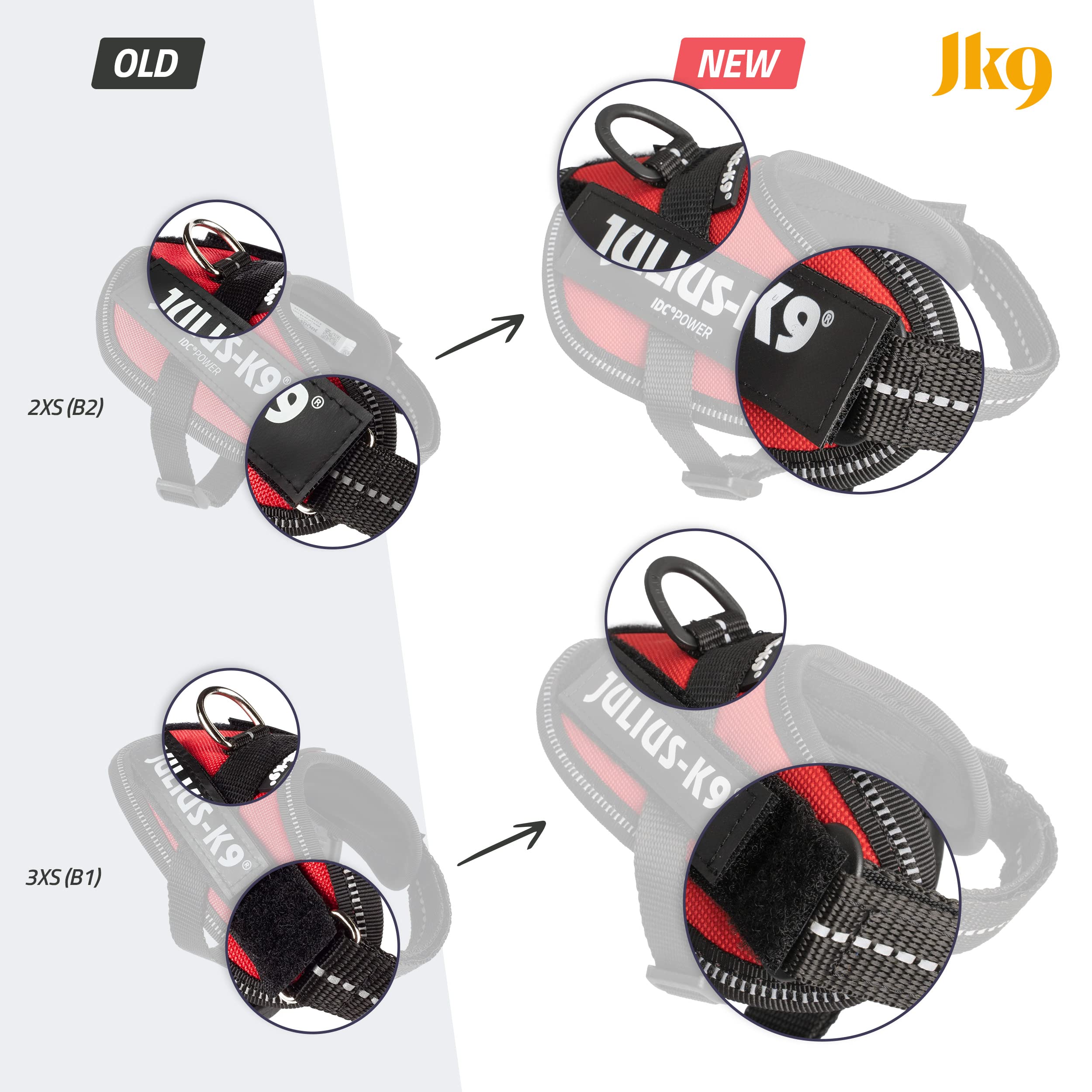Julius-K9 IDC Powerharness side bags demonstrate extra storage for treats and documents.
