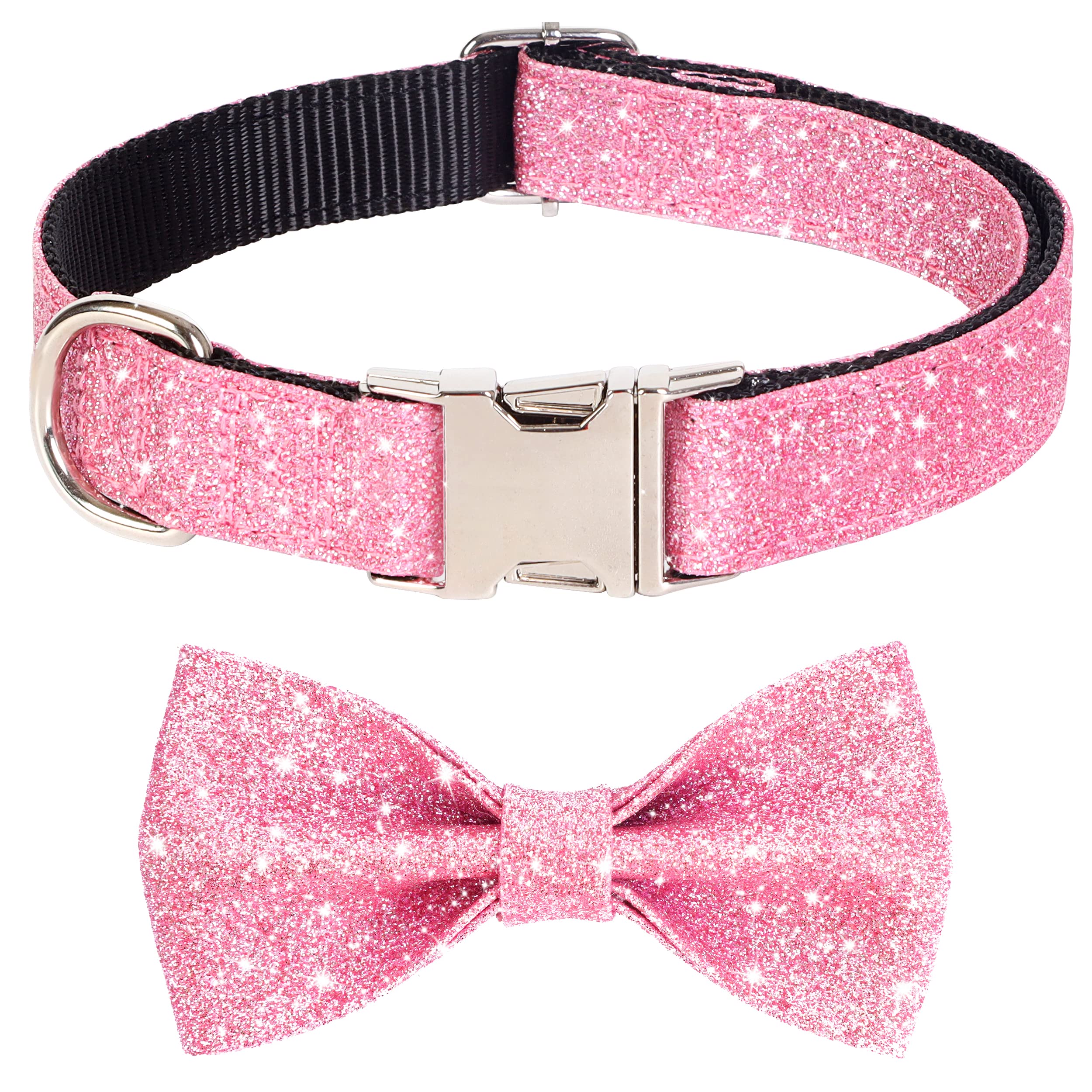 Jumpress bling collar and leash set shines in sun for party-ready style