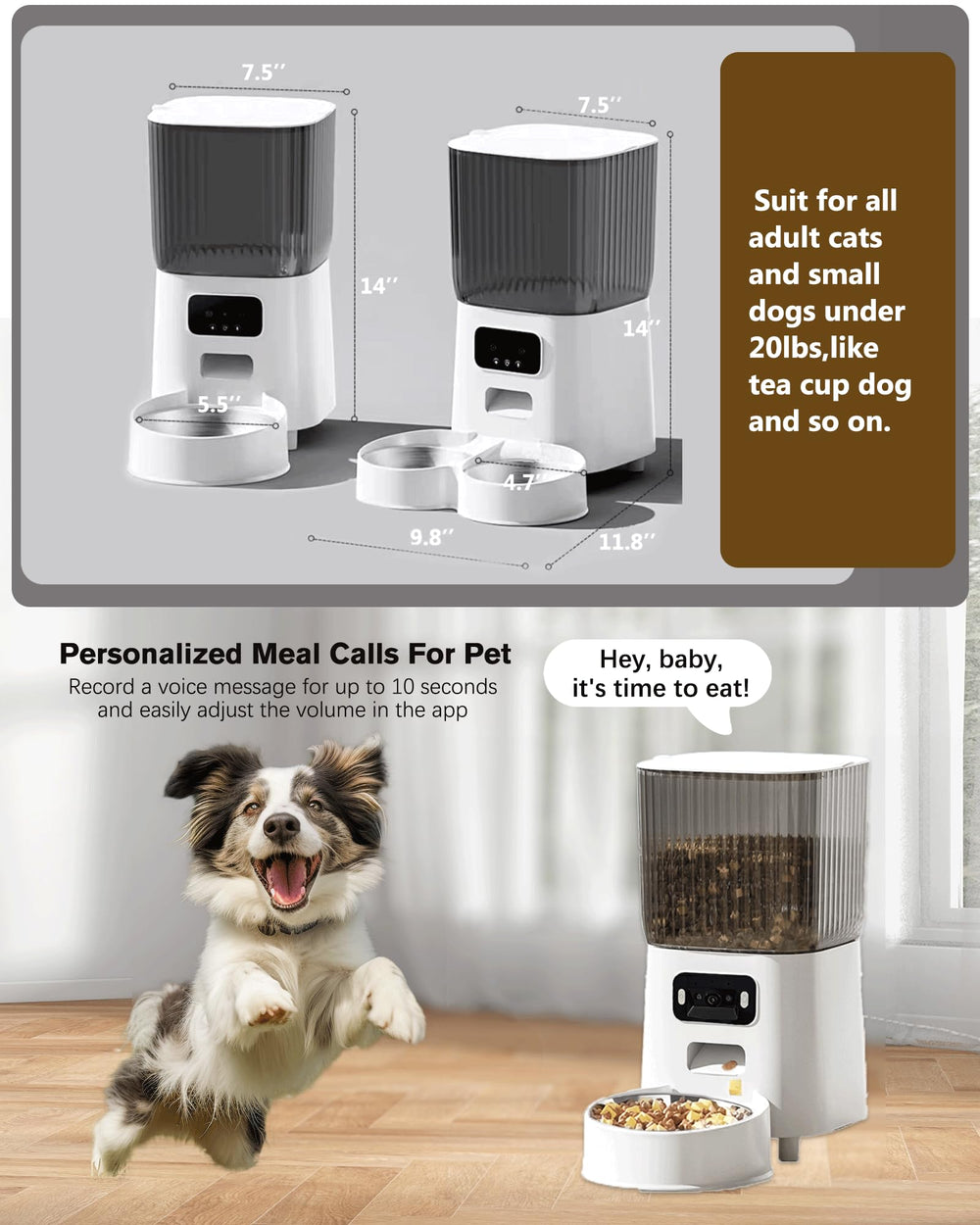 Junbec-Pet 3-battery backup symbolizing uninterrupted feeding during outages