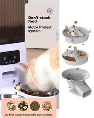 Junbec-Pet feeder dry-food compartment emphasizing freshness design