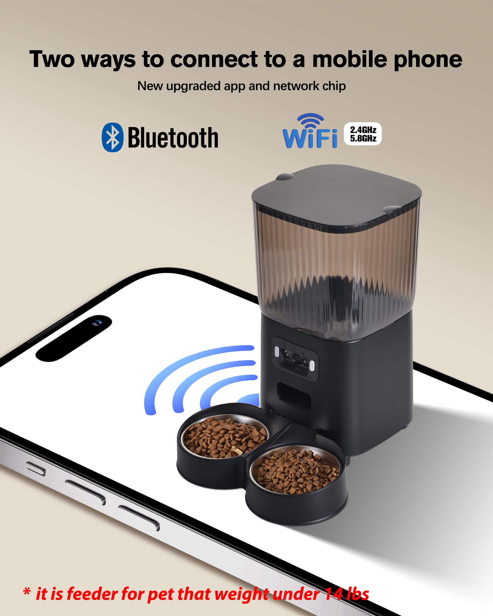 Junbec-Pet voice-meal-call shows two-way audio during mealtime.