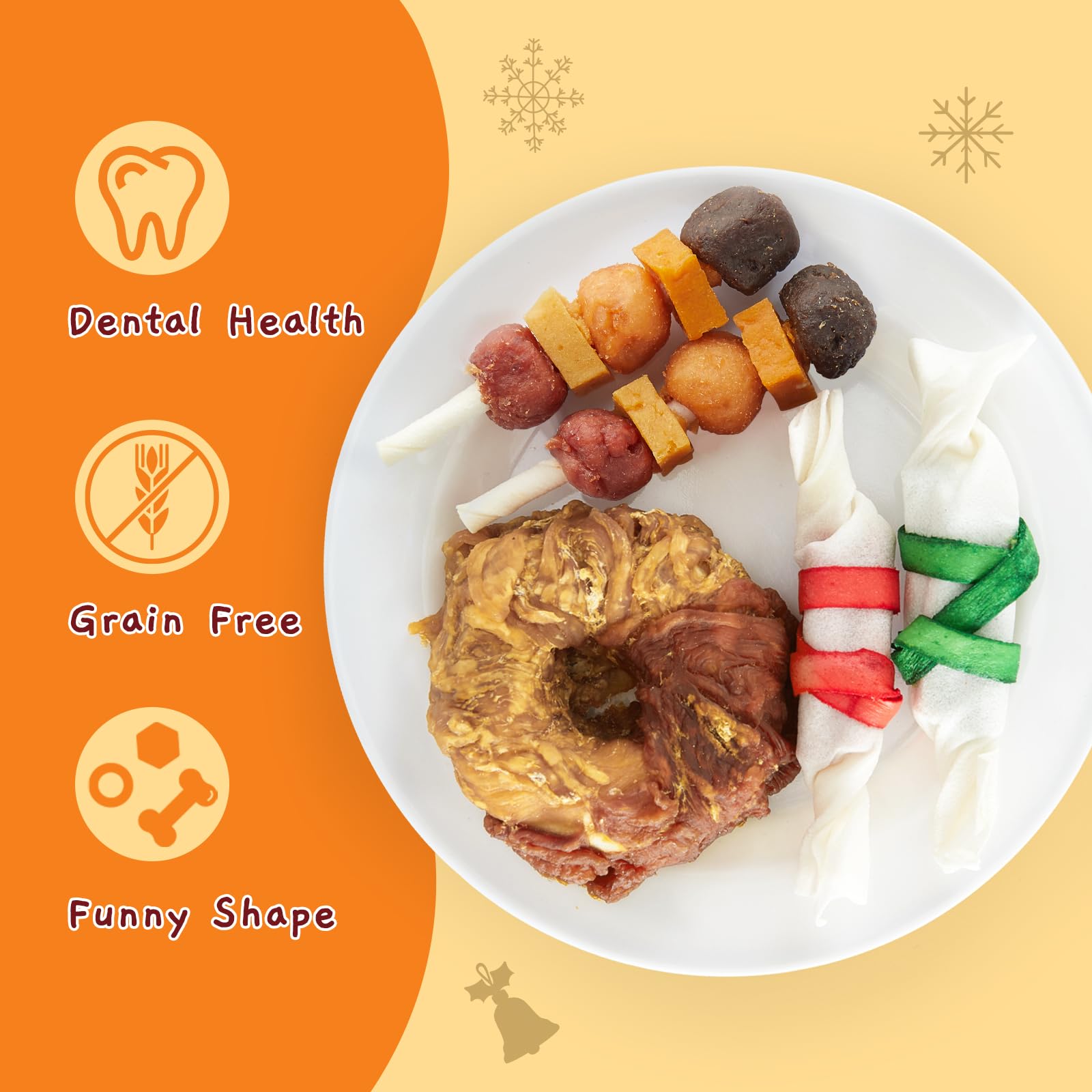 Jungle Calling bbq kabob dog chews image suggests flavorful bites for longer play