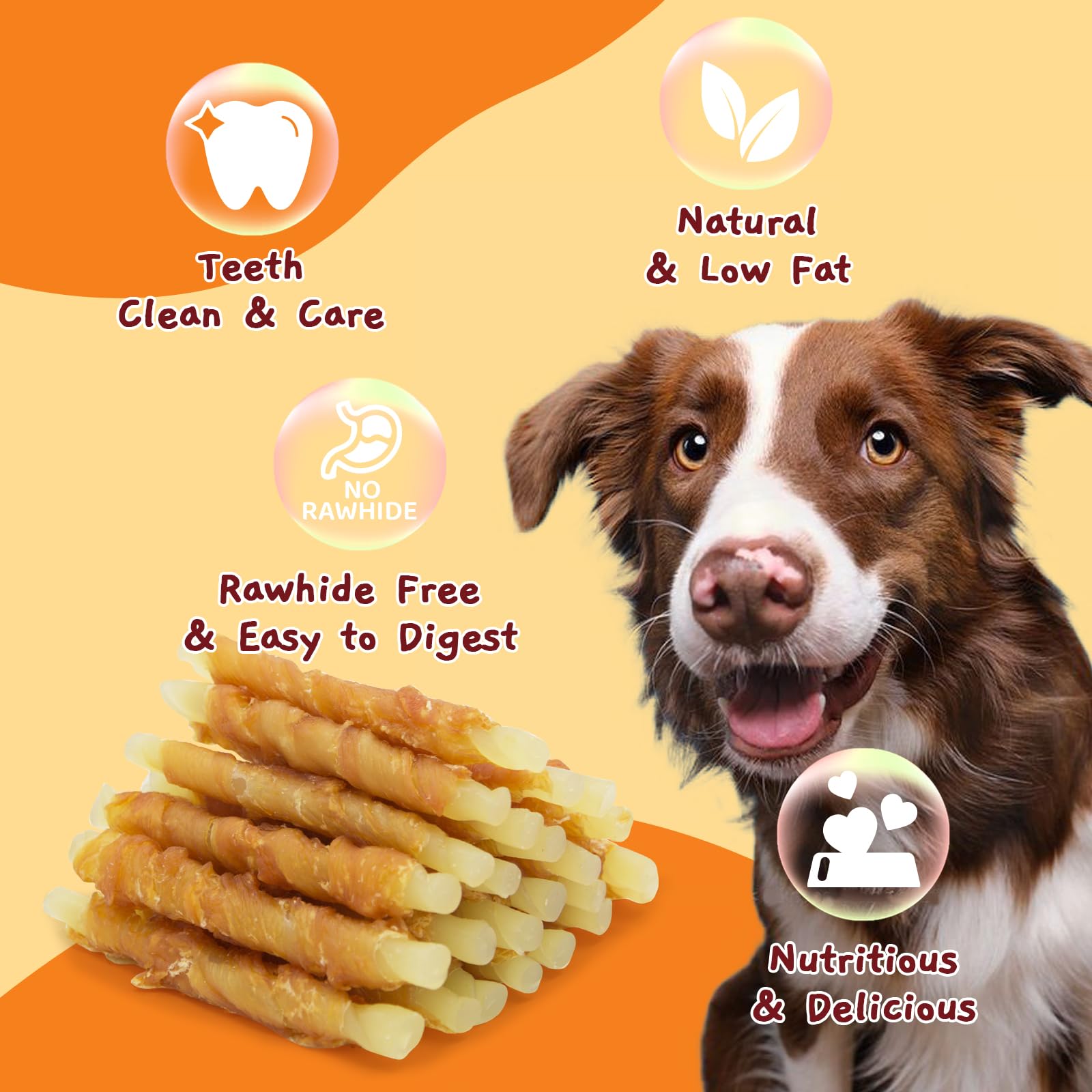 Jungle Calling breath-freshening chew supports fresh breath during playtime.