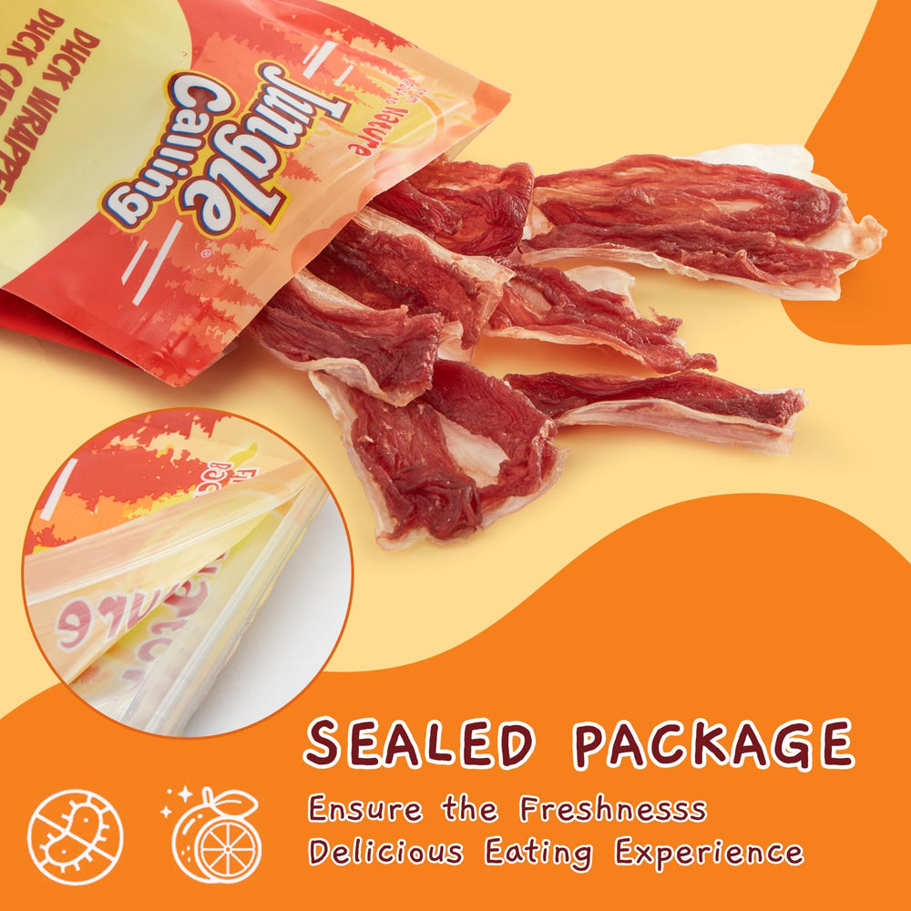 Jungle Calling Duck Wrapped Bones rawhide-free chew for dogs.