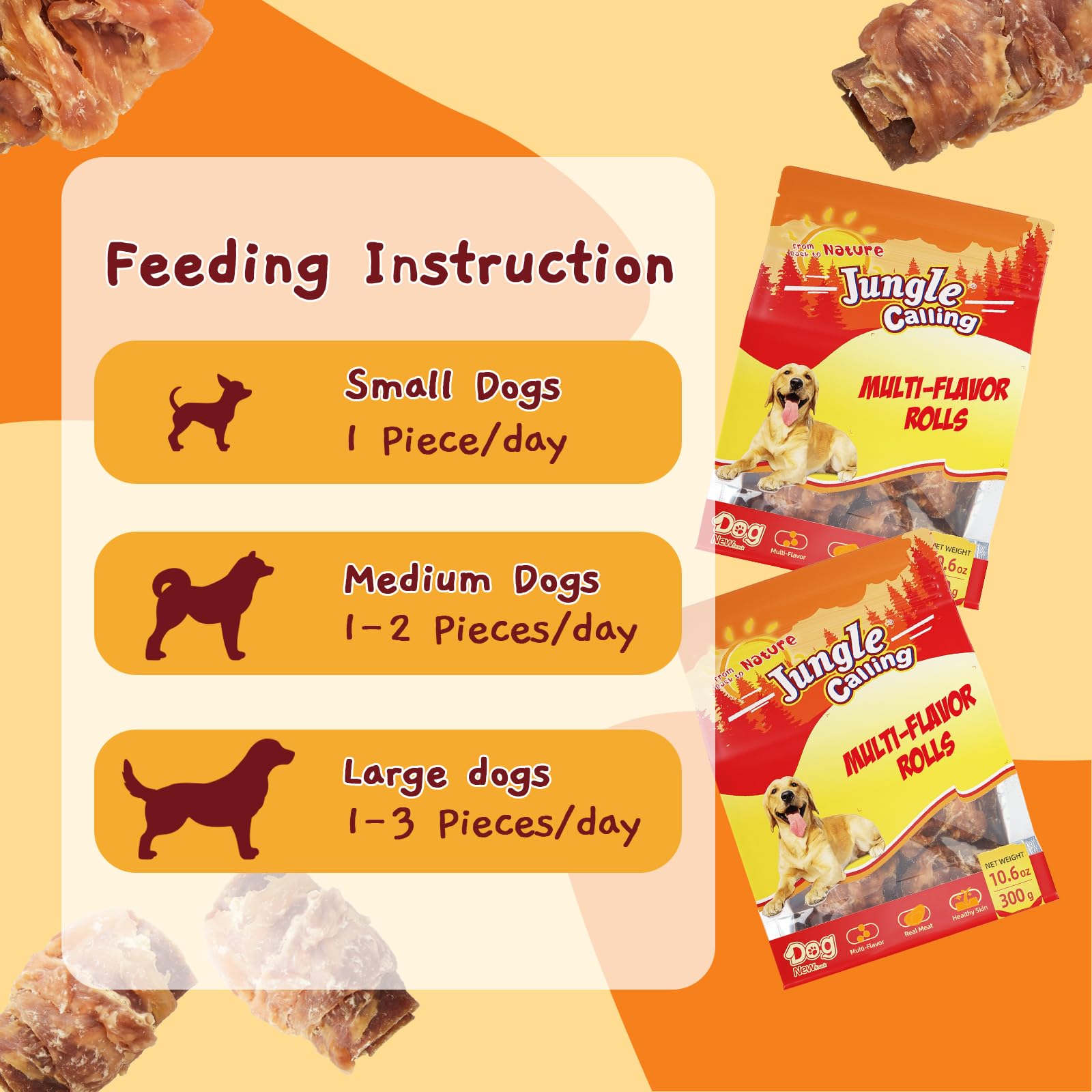 Jungle Calling digestive-friendly design rawhide-free chewing option