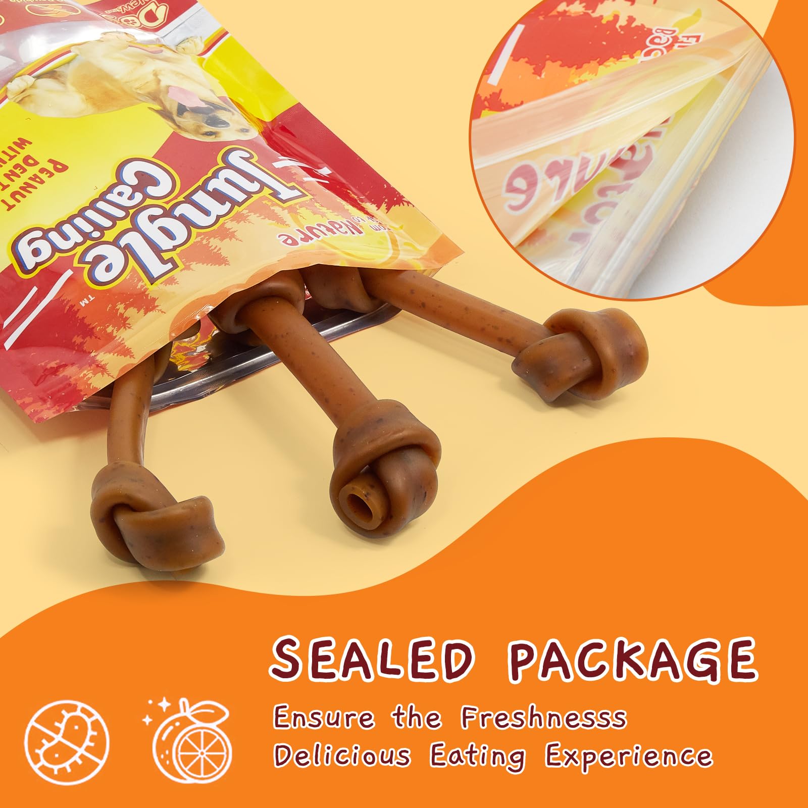 Jungle Calling non-rawhide chew gentle on stomach for sensitive pets