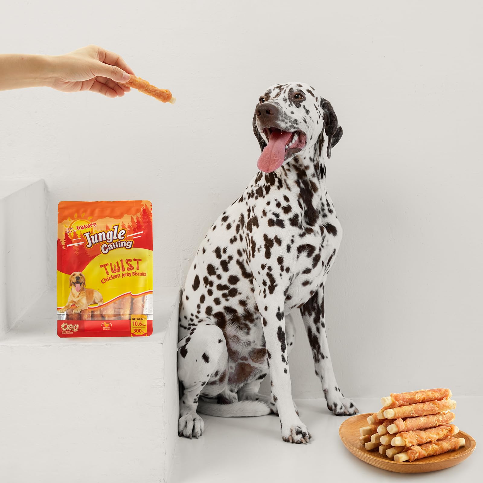 Jungle Calling bite-sized treats for effective training sessions.