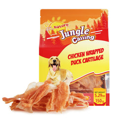 Jungle Calling: huesos envueltos de pollo para premiar durante el entrenamiento.