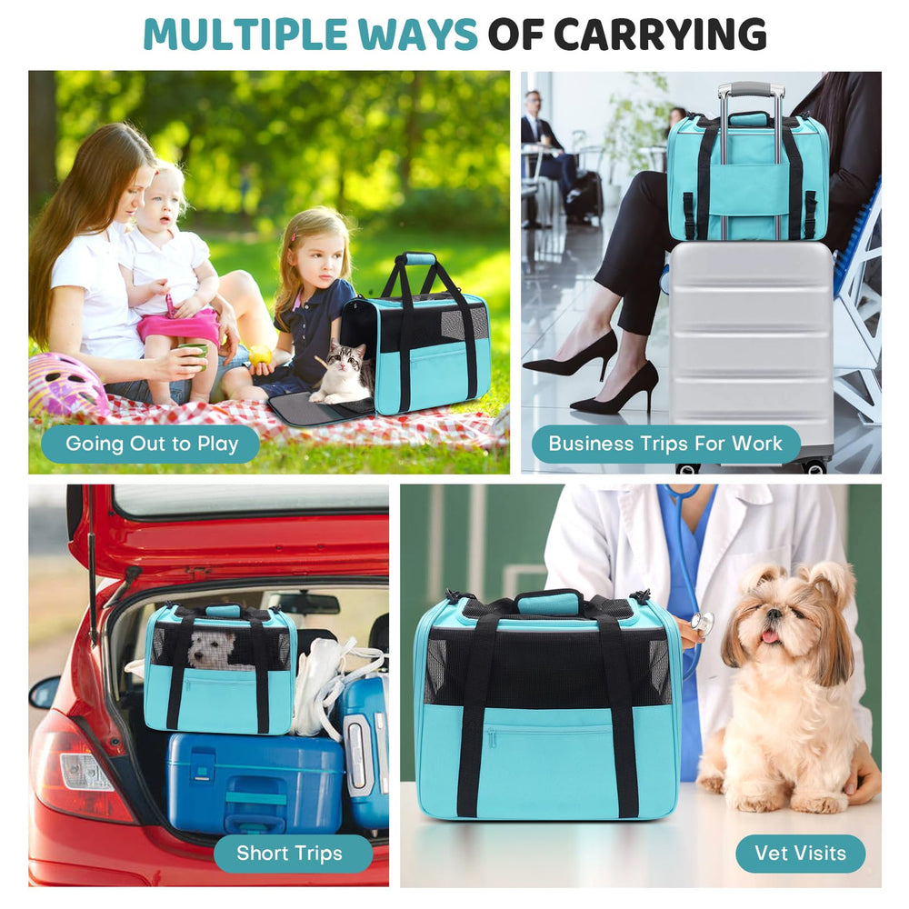 JUNGYOON Premium Cat Carrier 360° ventilation promotes pet comfort during travel
