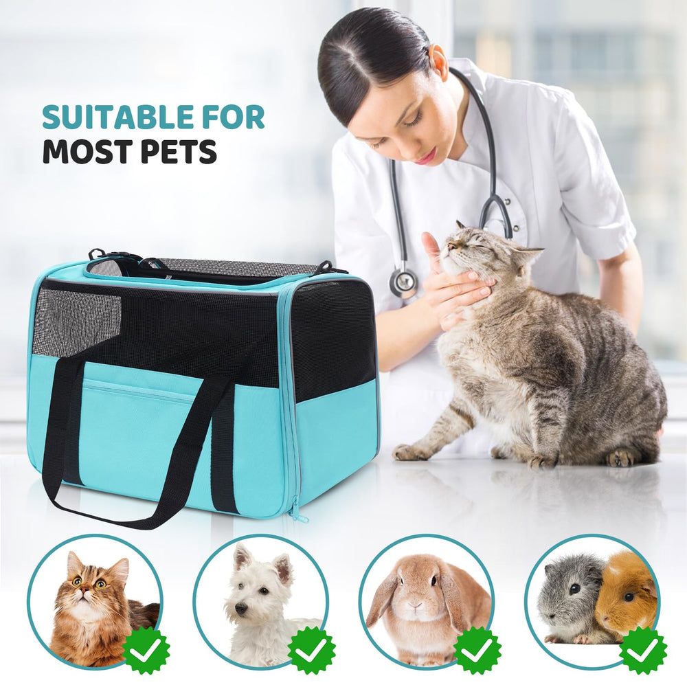 JUNGYOON Premium Cat Carrier anti-escape zippers enhance security during travel