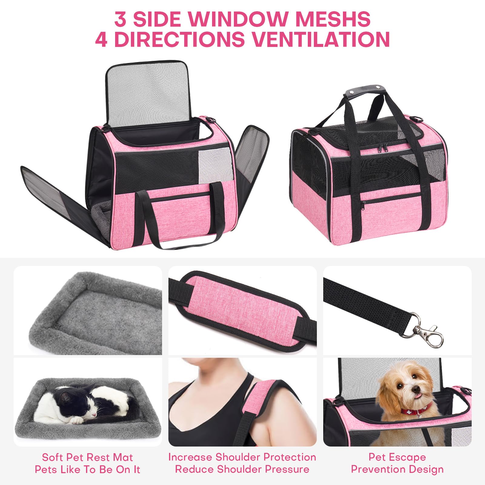 JUNGYOON Premium cat carrier collapsible water bowl for on-the-go hydrated pets.