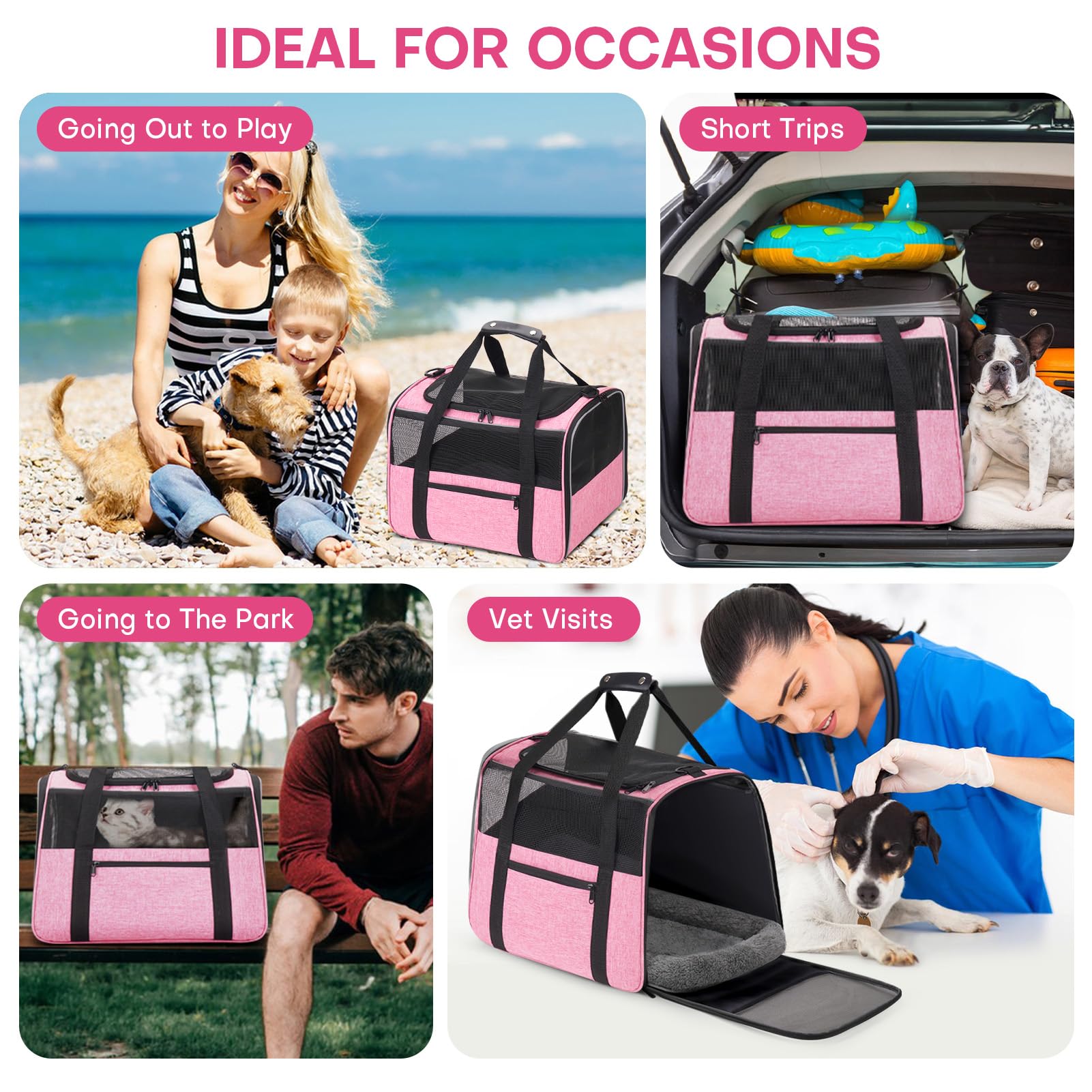 JUNGYOON Premium cat carrier detachable crossbody strap for versatile everyday use.