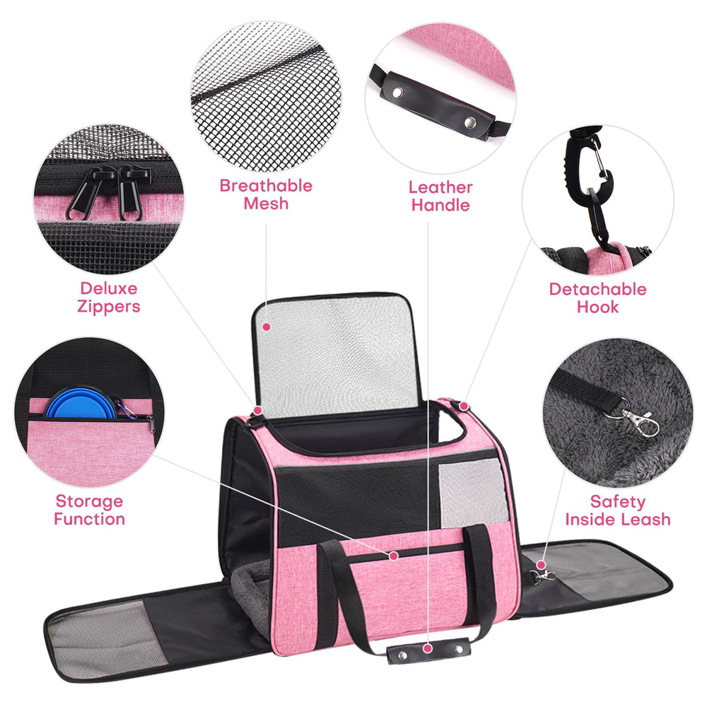 JUNGYOON Premium cat carrier interior tether clip for secure travel.