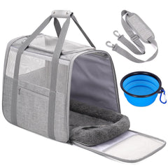 JUNGYOON Premium Cat Carrier top opening for easy loading and unloading during travel