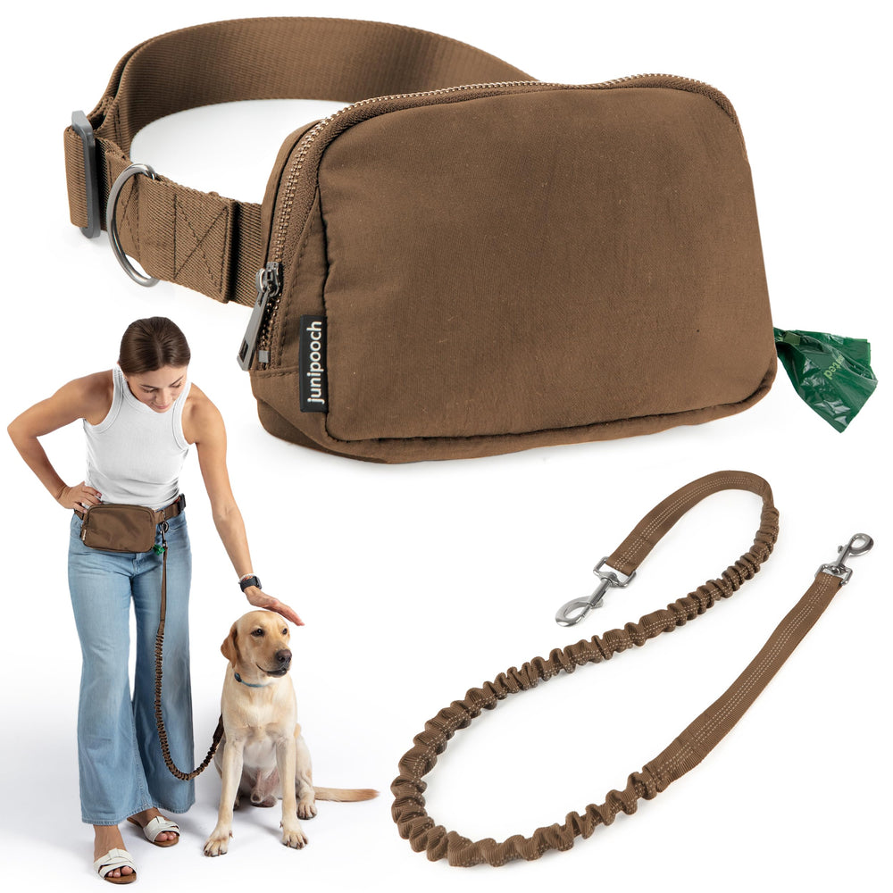 JUNIPOOCH colorways black ivory caramel help coordinate with outfits.