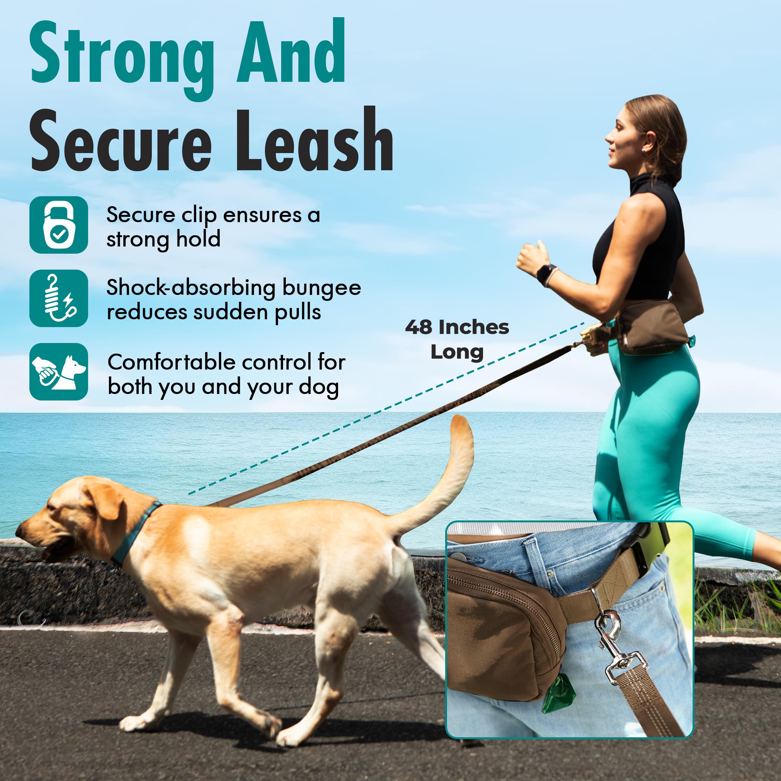 JUNIPOOCH waste bag dispenser keeps cleanup supplies within easy reach.
