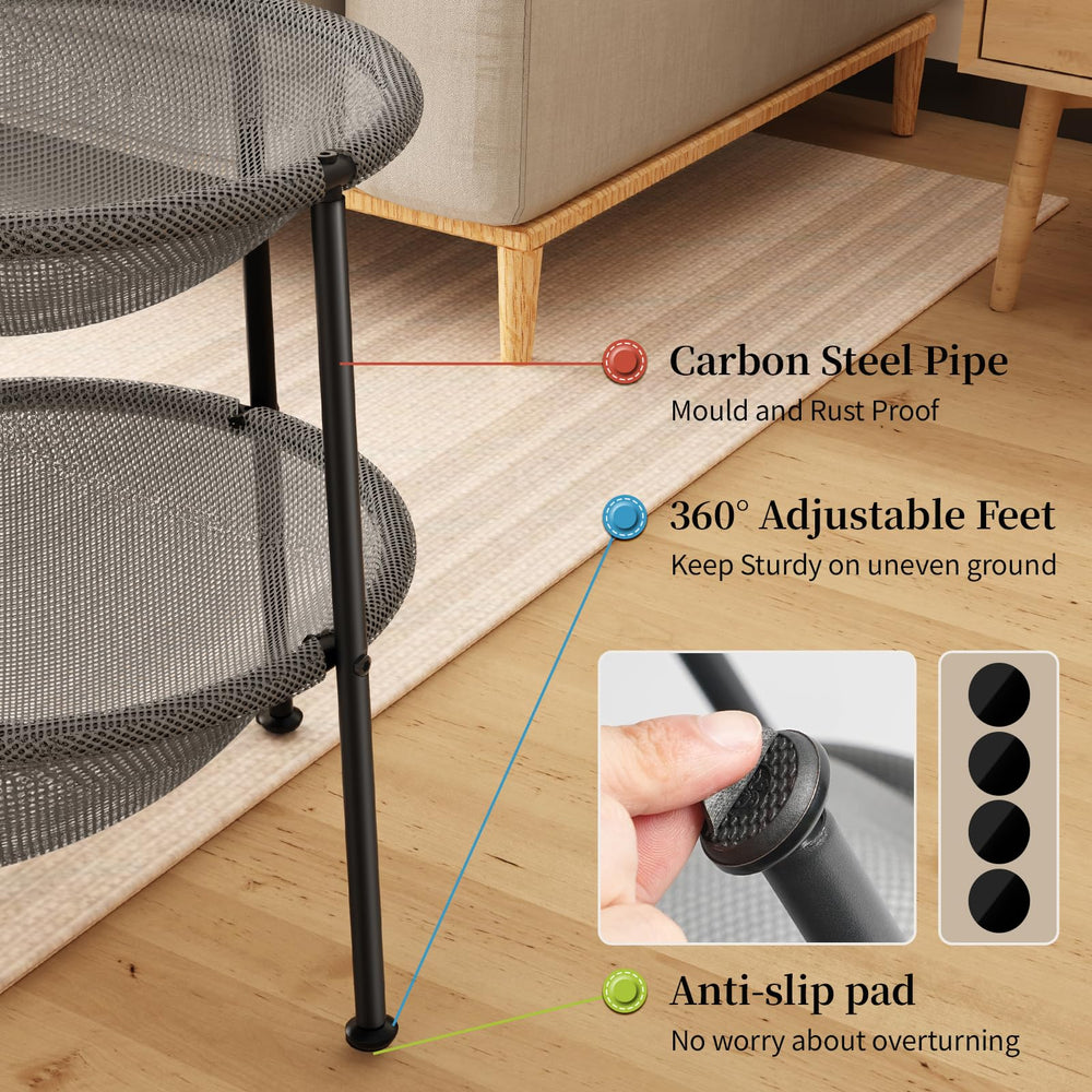 JUNSPOW adjustable feet let you set height and angle for comfort.