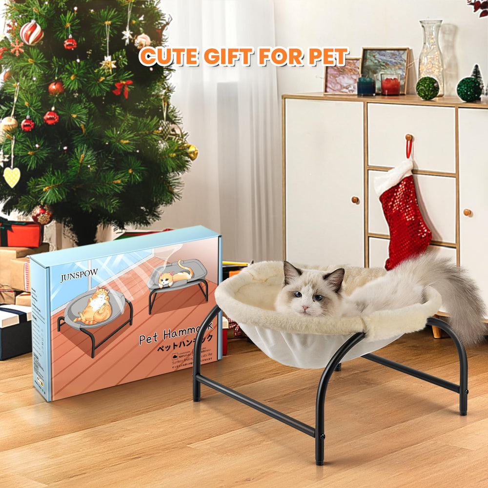 JUNSPOW cat bed breathable design for pet comfort